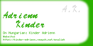 adrienn kinder business card